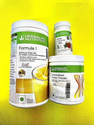 Herbalife Nutrition F1 SHKE MIX-MANGO,PROTEIN POWDER-200GM AND TULSI Protein Shake(750 g, MANGO, TULSI)