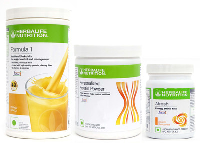 HERBALIFE F1 MANGO+ PP 200 G+AFRESH PEACH FOR Weight Loss Plant-Based Protein(750 g, MANGO)