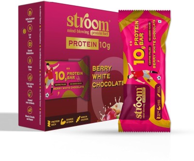 STROOM Asia's First Centre Filled Protein Bars/10g Protein/Berry With Chocolate/6 Bars Protein Bars(45 g, Berry)