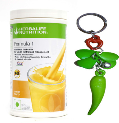 Herbalife Nutrition Formula 1 Shake - Mango Flavor With Unique Key Chain Protein Shake(500 g, Mango)