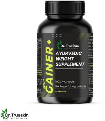 Dr.trueskin Weight Gainer+ For Healthy Bulking Journey Weight Gainers/Mass Gainers(90 Capsules, Unflavored)