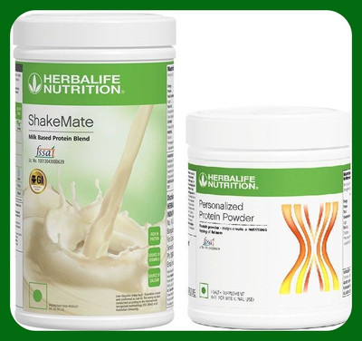 Herbal Nutrition Life Protein 200g shakemate 500g Plant-Based Protein(0.7 kg, Unflavored)