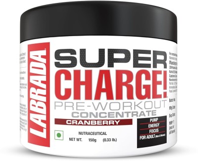 Labrada nutrition Super Charge Pre Workout Concentrate 150 gm (Cranberry) Pre Workout(150 g, Cranberry)