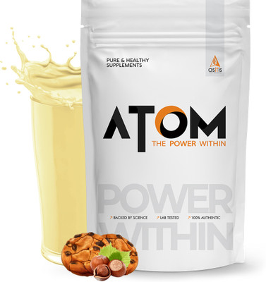 AS-IT-IS Nutrition ATOM Whey Protein Isolate 1kg | 30g protein, 6.1g BCAA & 13g EAA | Whey Protein(1000 g, Cookie Hazel Fusion)