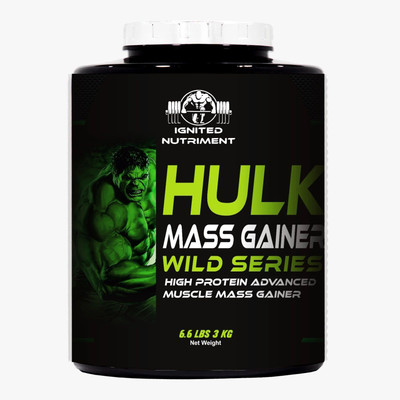 IGNITED NUTRIMENT Hulk Mass Gainer For Hulk Muscle Gain Calories 1020(6.6lbs Cafe Mocha) Weight Gainers/Mass Gainers(3 kg, Cafe Mocha)