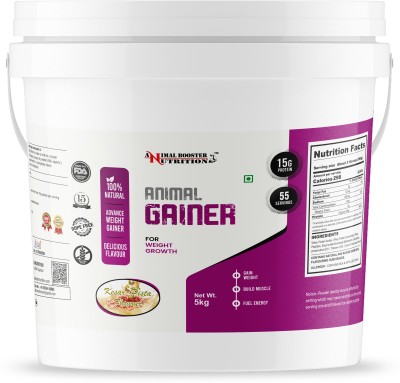 Animal Booster Nutrition Animal Booster Weight Gainers/Mass Gainers(5 kg, Kesar Pista)