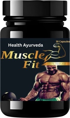 Health Ayurveda Muscle Fit | Energy Body | Stamina | Weight Gain Protein | Muscle Growth Plant-Based Protein(30 Capsules, unflavored)