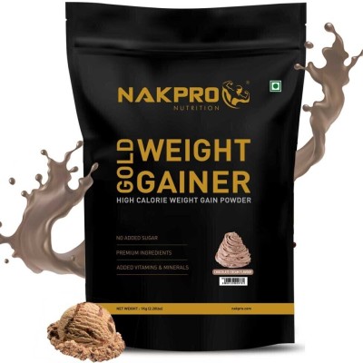 Nakpro Weight Gainer High Protein & Calorie Protein Powder Cream Chocolate 1 kg Weight Gainers/Mass Gainers(1 kg, Cream Chocolate)