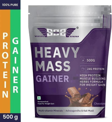 SOS Nutrition Whey Protein Powder 24g Per Serve, High Calories 5.5g BCAA, Herbs & Vitamins Weight Gainers/Mass Gainers(500 g, Chocolate)