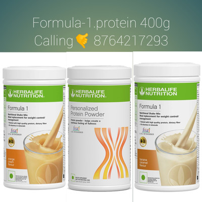 Herbalife Nutrition FORMULA-1 SHAKE 2 ' ALL FLAVER PROTEIN POWDER -400 g Protein Shake(1 kg, Orange Banana)