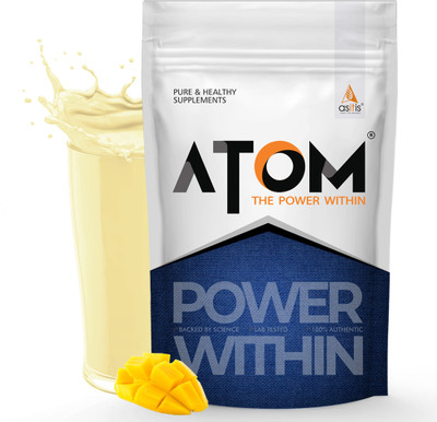 AS-IT-IS Nutrition ATOM Mass Gainer 1 Kg | Pack of 13 servings | 5:1 Carb-Protein Ratio Weight Gainers/Mass Gainers(1 kg, Mango fusion)
