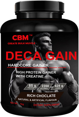 CBM DECA GAIN Fueling Your Fitness Journey Weight Gainers/Mass Gainers(1 kg, CHOCOLATE FLAVOUR)