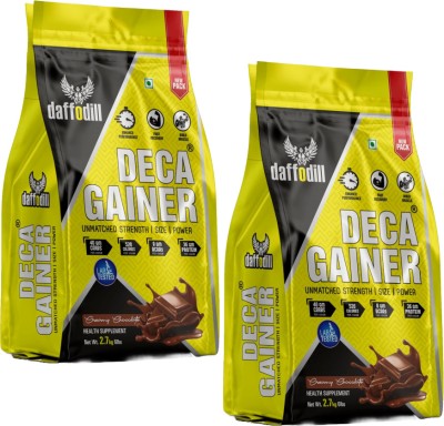 DAFFODIL HEALTHCARE DECA GAINER 6LBS PACK OF 2 Weight Gainers/Mass Gainers(2750 g, CHOCOLATE)