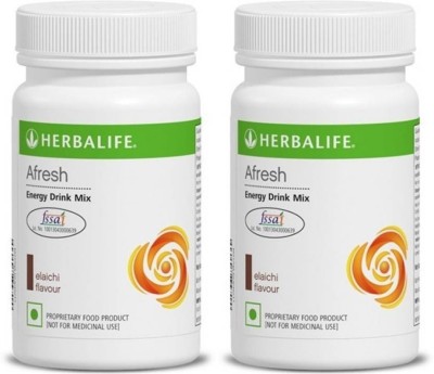 Herbalife Nutrition Herbalife Afresh Energy Drink mix pack of 2 Tulsi Flavour 50g*2 Energy Bars(50, 50 g, Elaichi)