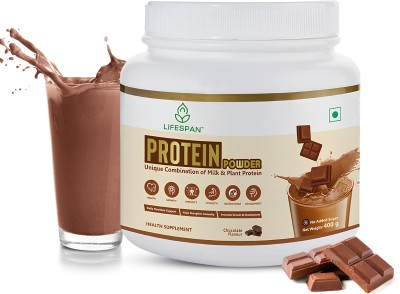 LifeSpan Protein Powder Chocolate 400 gm Whey Protein(400 g, Chocolate)