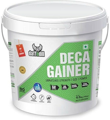 DAFFODIL HEALTHCARE DECA GAINER UNMATCHES STRENGTH SIZE & POWER 10LBS BUCKET PACK OF 2 Weight Gainers/Mass Gainers(4.5 kg, VANILLA)