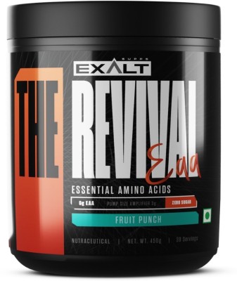 EXALT SUPPS Intra Workout Energy Drink for Lean Muscles with BCAA The Revival EAA EAA (Essential Amino Acids)(450 g, Fruit Punch)