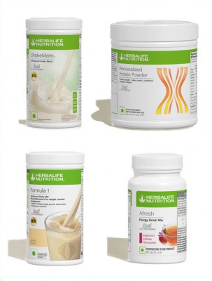 HERBALIFE SHAKEMATE,PP-200GM,F1-VANILLA AND KASHMIRI KAHWA (PACK OF 4) Protein Shake(1250 g, VANILLA, KASHMIRI KAHWA)