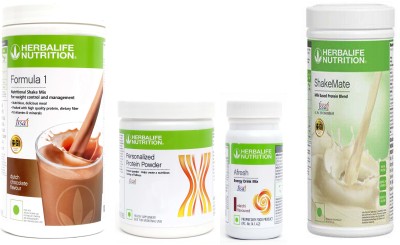 Herbalife Nutrition FORMULA1CHOCOLATE500 G PROTIEN 200 G ENERGY DRINK ELAICHI 50 G SHAKEMATE 500 G Plant-Based Protein(1.25 kg, CHOCOLATE)