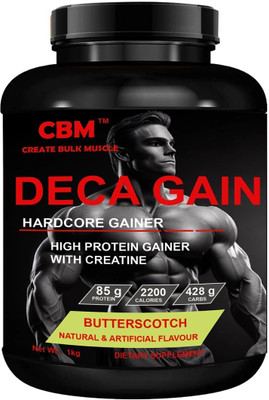 CBM DECA GAIN Fueling Your Fitness Journey Weight Gainers/Mass Gainers(1 kg, BUTTERSCOTCH)