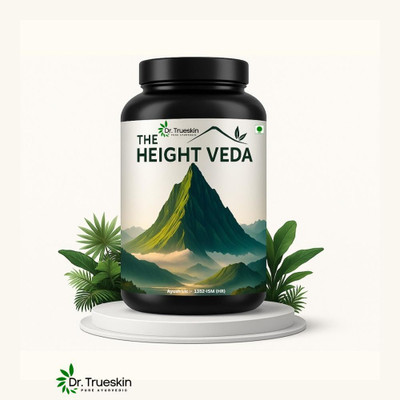 Dr.trueskin Height Veda Powder Ancient Formula Modern Results (2202) Plant-Based Protein(200 g, Unflavored)