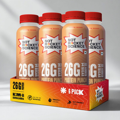 NOT ROCKET SCIENCE Protein Punch Iced Coffee Protein Shake(1680 ml, Coffee)