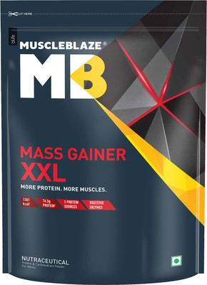 MUSCLEBLAZE XXL Weight Gainers/Mass Gainers(1 kg, Chocolate)