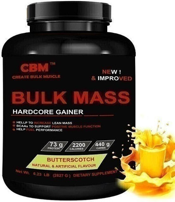 CBM BULK WEIGHT MASS GAINER FOR LEAN MUSCLES Weight Gainers/Mass Gainers(2827 g, BUTTERSCOTCH)