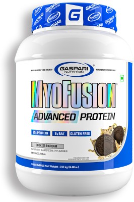 Gaspari Nutrition Myofusion Advanced Protein | 25g Protein from Isolate, Hydrolysate, Concentrate Whey Protein(2 kg, Cookies & Cream)