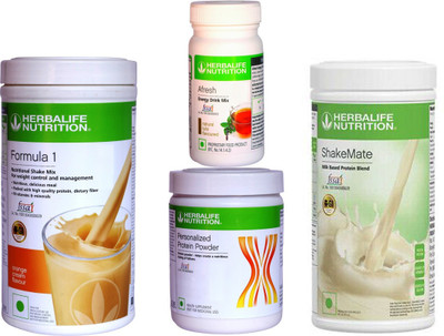 Herbalife Nutrition FORMULA ORANGE PROTIEN POWDER 200 AFRESH ENERGY DRINK TULSI SHAKEMATE MILK 500 Protein Shake(1.25 kg, ORANGE, TULSI)