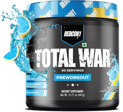 Redcon1 TOTAL WAR Pre Workout(441 g, BLUE LEMONADE)