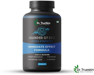 Dr.trueskin Thunder Of Zeus Capsules for stamina and health energy care Pre Workout(30 Capsules, Unflavored)