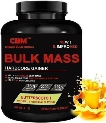 CBM BULK MASS GAINER FOR MUSCLE AND WEIGHT GAIN Weight Gainers/Mass Gainers(1 kg, BUTTERSCOTCH)