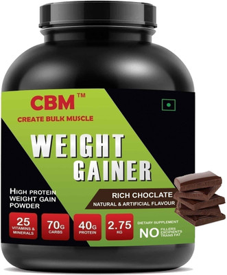 CBM RICH CHOCOLATE Weight Gainer Supplement Powder Weight Gainers/Mass Gainers(2750 g, CHOCOLATE)