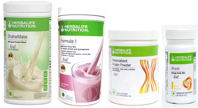 HERBALIFE FORMULA1 PROTIEN 200 G AFRESH ENERGY DRINK SHAKEMATE Plant-Based Protein(1.25 kg, ROSE KHEER, LEMON)
