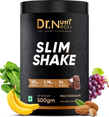 Dr.Nutrinect Slim Shake Protein Powder Weight Control & Management | Meal Replacement Protein Shake(500 g, Chocolate)