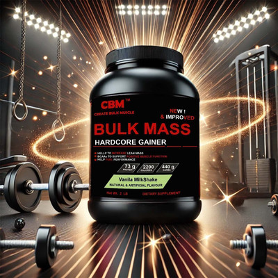 CBM Bulk Mass Protein Vanilla 2lb 950gm Weight Gainers/Mass Gainers(950 g, Vanilla)