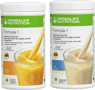 Herbalife Nutrition F-1 SHAKE MIX-MANGO AND KULFI (PACK OF 2) Protein Shake(1000 g, MANGO, KULFI)