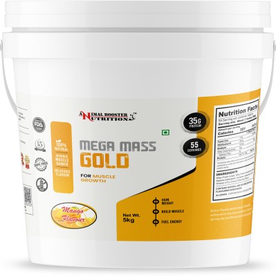 Animal Booster Nutrition Animal Booster Mega Mass Gold Weight Gainers/Mass Gainers(5 kg, Mango)