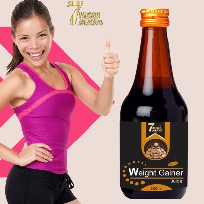 7Herbmaya Weight Gainer Juice/ Weight Gain Syrup/ Muscle Building Juice/ Mass Gainers Weight Gainers/Mass Gainers(200 ml, NA)