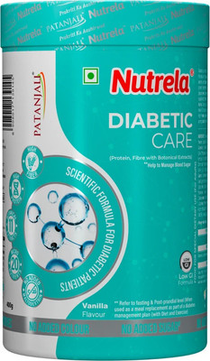 NUTRELA Diabetic Care Protein Powder Adult Nutritional Health Drink, 400g Whey Protein(400 g, Vanilla flavor)