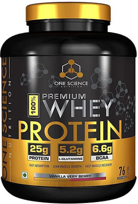 One Science O/S WHEY PROTEIN (VANILLA VERY BERRY) Whey Protein(2.27 kg, VANILLA VERY BERRY)