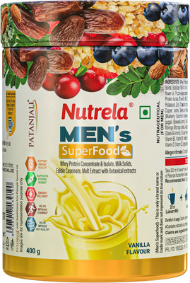 NUTRELA MENS SUPERFOOD Protein Shake(400 g, VANILLA)