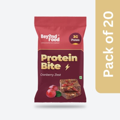 Beyond Food Protein Bites | Cranberry Zest Protein Bars(240 g, Cranberry)