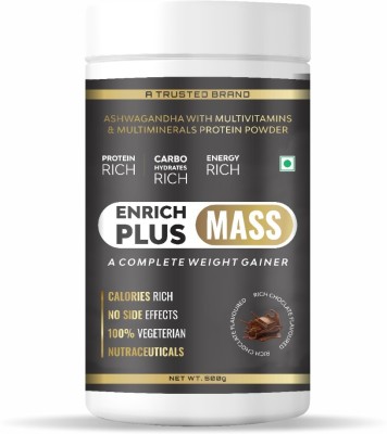 Enrich plus MASS A COMPLETE WEIGHT GAINER Weight Gainers/Mass Gainers(500 g, Chocolate)