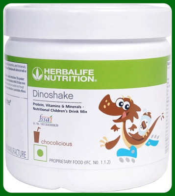 Herbal Nutrition Life Dinoshake - Chocolicious(Chocolate Flavour) -200gms Protein Shake(200 g, Chocolate)