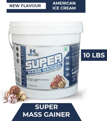 HARD LABS SUPER MASS GAINER 4.5KG Weight Gainers/Mass Gainers(10 L, AMERICAN ICE-CREAM)