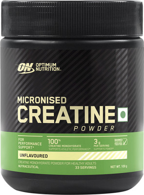 Optimum Nutrition ON Micronized Monohydrate Powder,33 serves Creatine(100 g, Unflavoured)