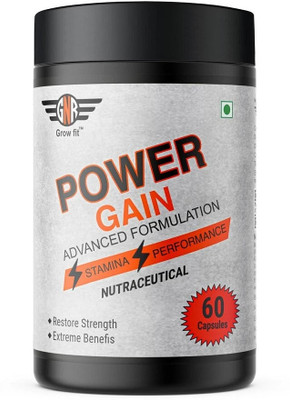 GNR - GROW FIT GNR-POWER GAIN 60 CAPSULES Weight Gainers/Mass Gainers(60 Capsules, UNFLAVORED)