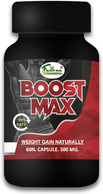 Fasczo Boost Max Muscle Building, Mass Gainers/Weight Gainers, Weight Gain Capsule Weight Gainers/Mass Gainers(60 Capsules, No Flavour)